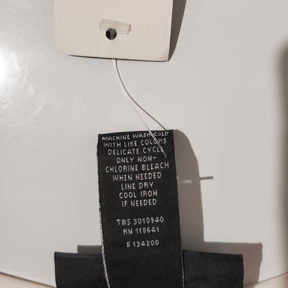 Lane Bryant NWT Lace Back V Neck Cream White Tunic Blouse Womens Plus Size 14/16 - Picture 10 of 11